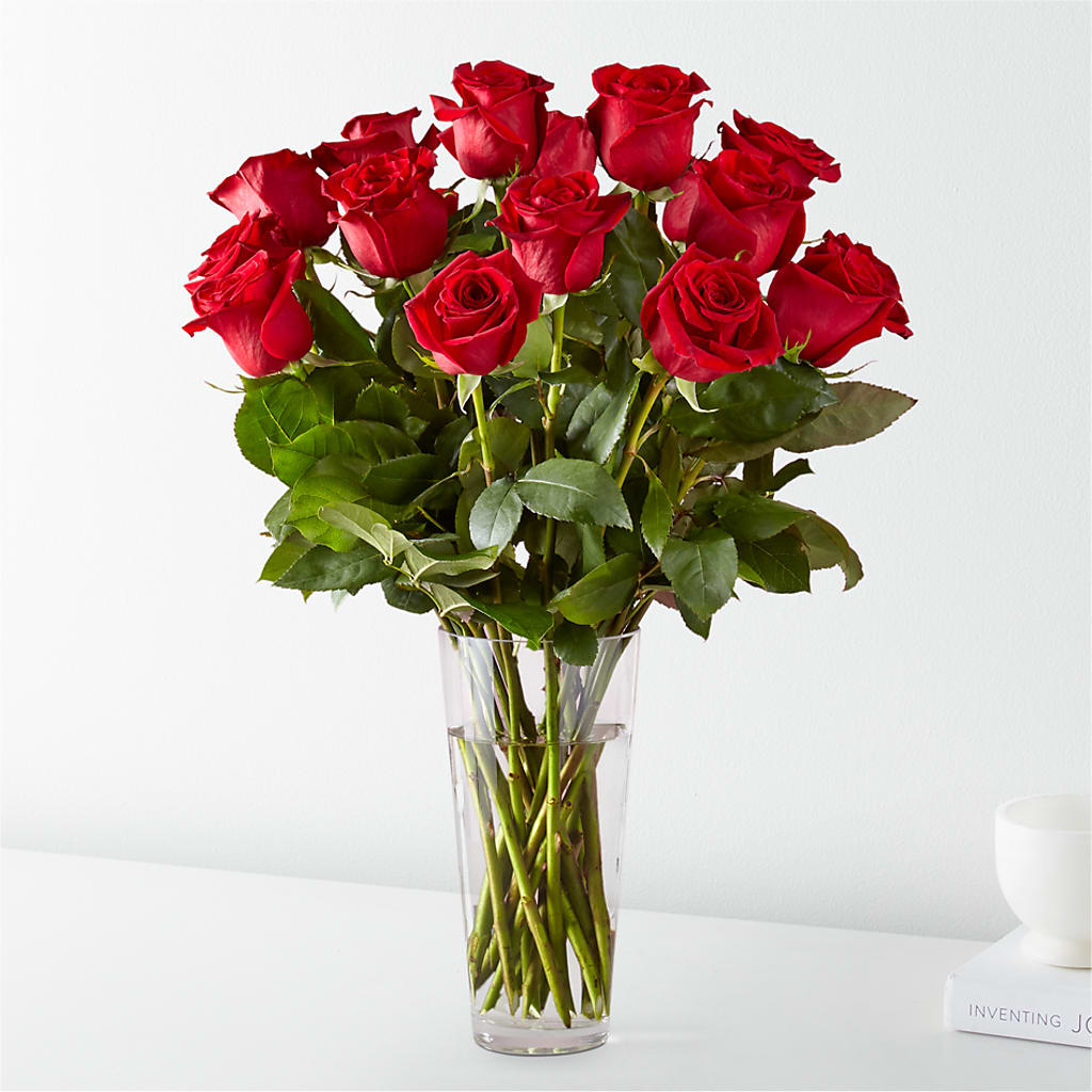 Long Stem Red Rose Bouquet – FLORAL & SILKS, Webster NY