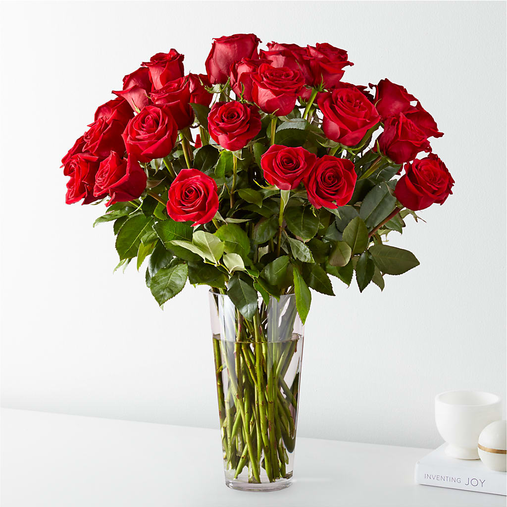 Long Stem Red Rose Bouquet – FLORAL & SILKS, Webster NY