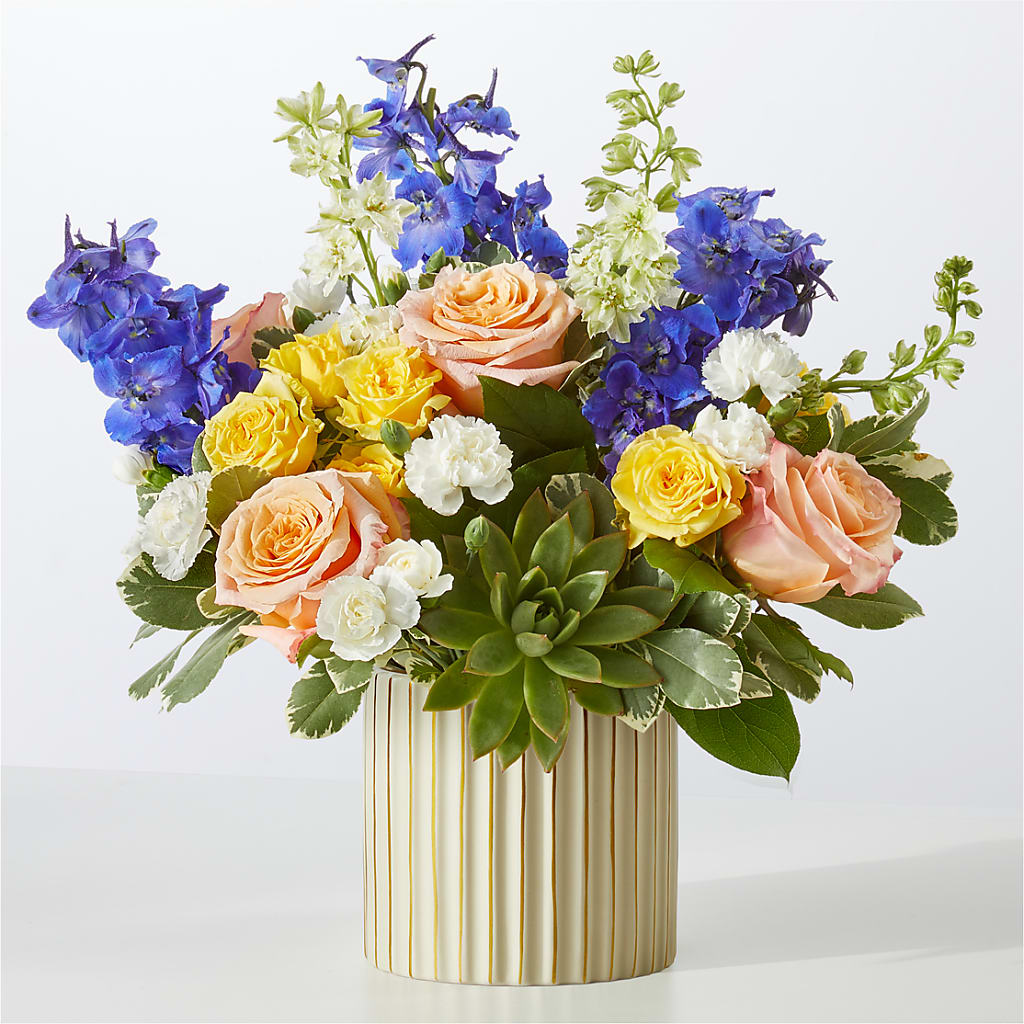 Cobalt Reverie Bouquet – FLORAL & SILKS, Webster NY