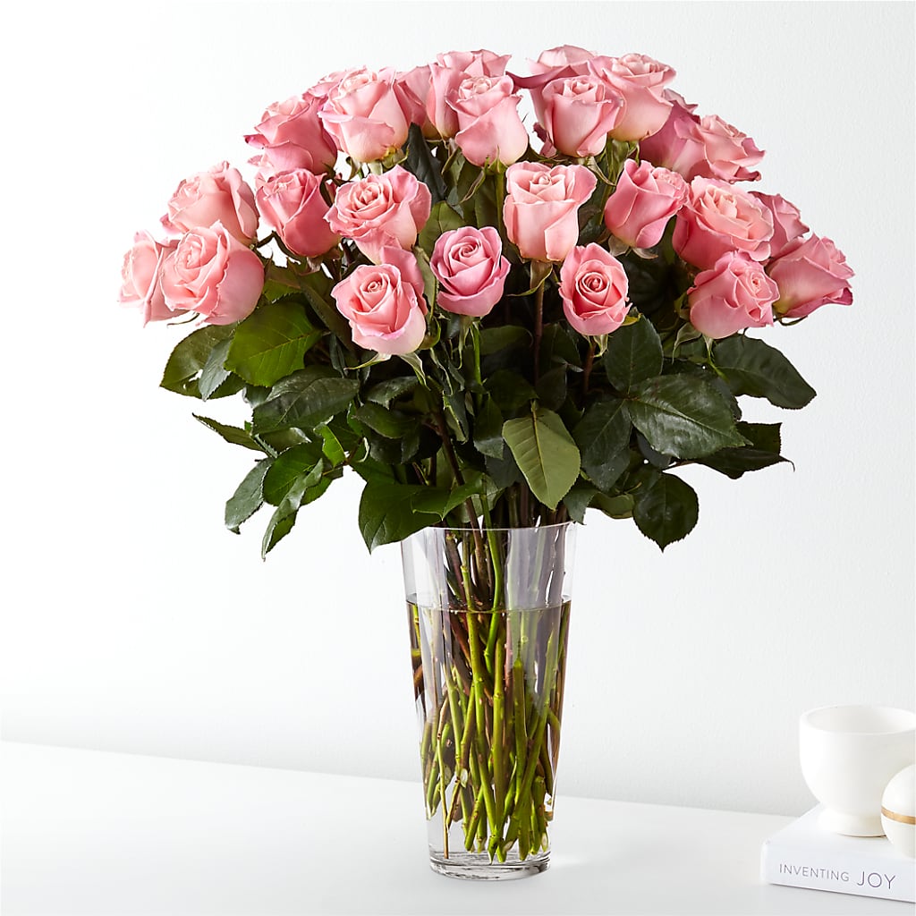Long Stem Pink Rose Bouquet – FLORAL & SILKS, Webster NY