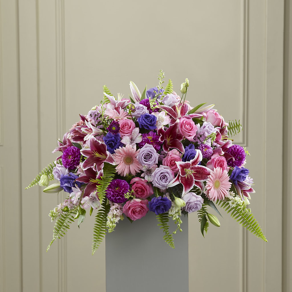 Fare Thee Well Pedestal – FLORAL & SILKS, Webster NY