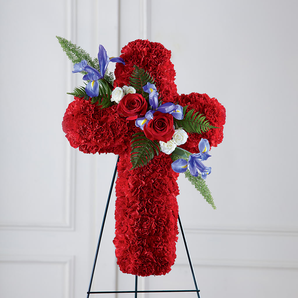 Faithful Hero Floral Cross – FLORAL & SILKS, Webster NY