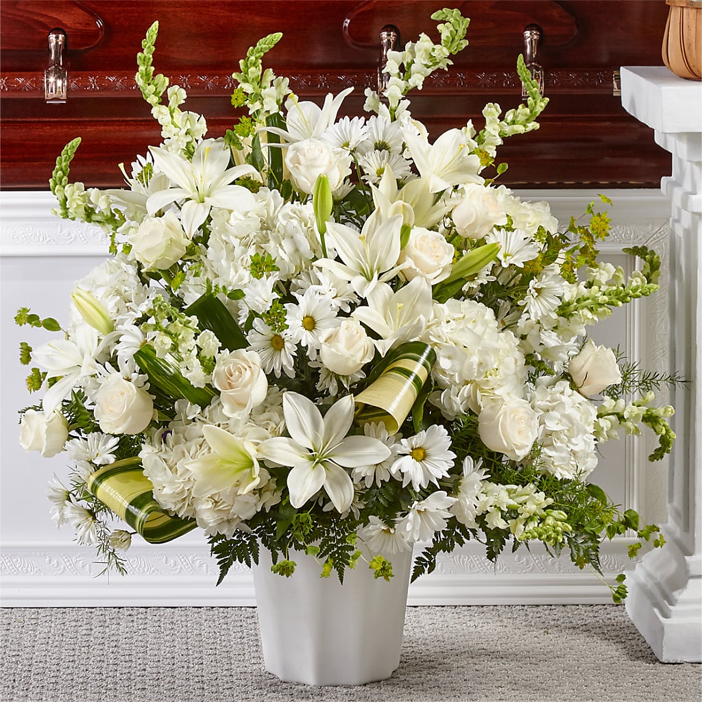 Thoughts of Tranquility Floor Basket – FLORAL & SILKS, Webster NY