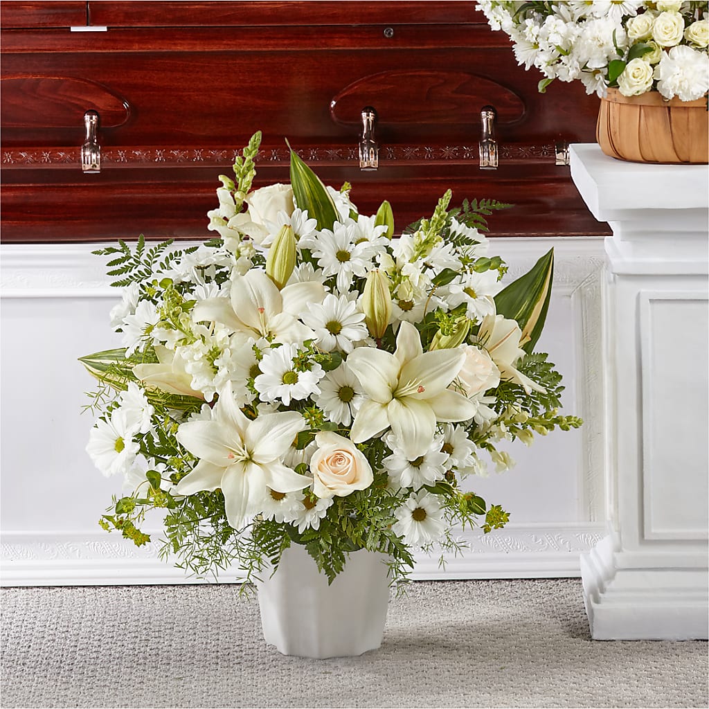 Thoughts of Tranquility Floor Basket – FLORAL & SILKS, Webster NY