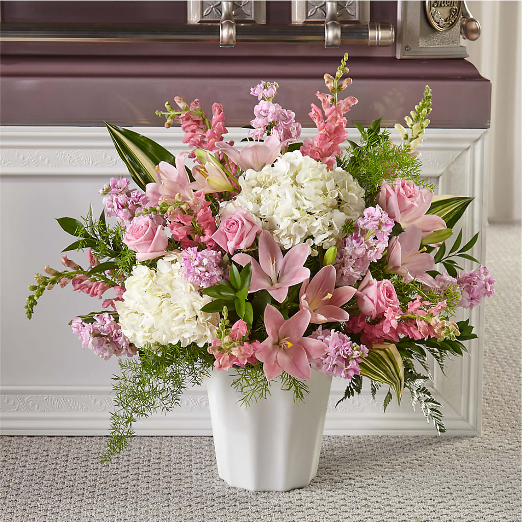 Simply Serene Floor Basket – FLORAL & SILKS, Webster NY