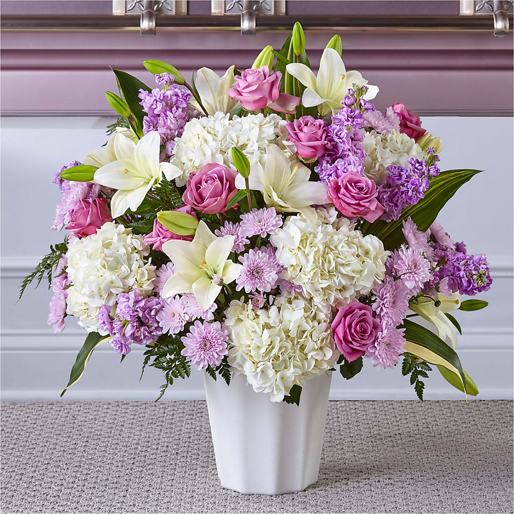 Heaven Sent Floor Basket – FLORAL & SILKS, Webster NY
