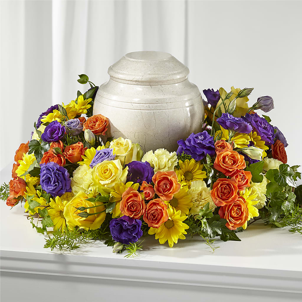 Blossoms of Remembrance Cremation Adornment – FLORAL & SILKS, Webster NY