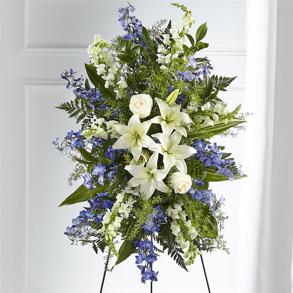 Faithful Friend Standing Spray – FLORAL & SILKS, Webster NY