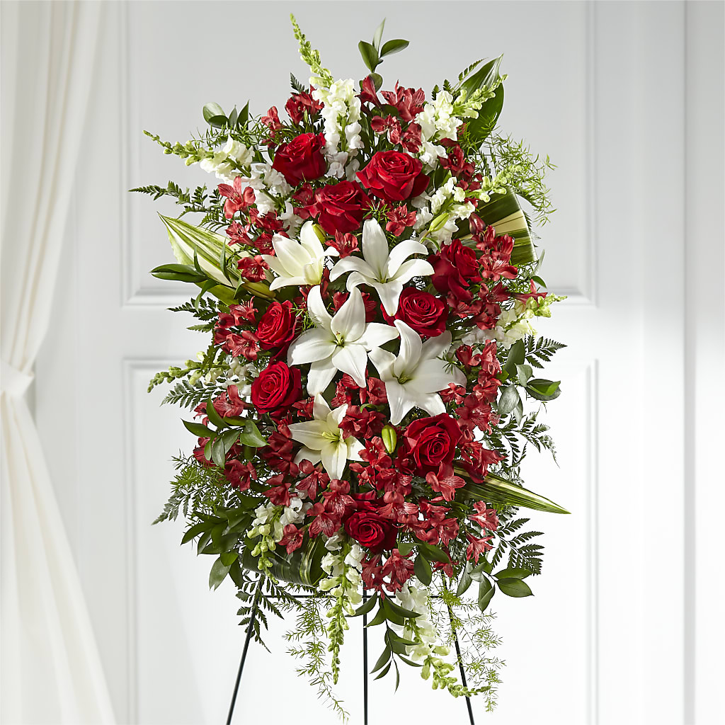 Everlasting Memory Standing Spray – FLORAL & SILKS, Webster NY