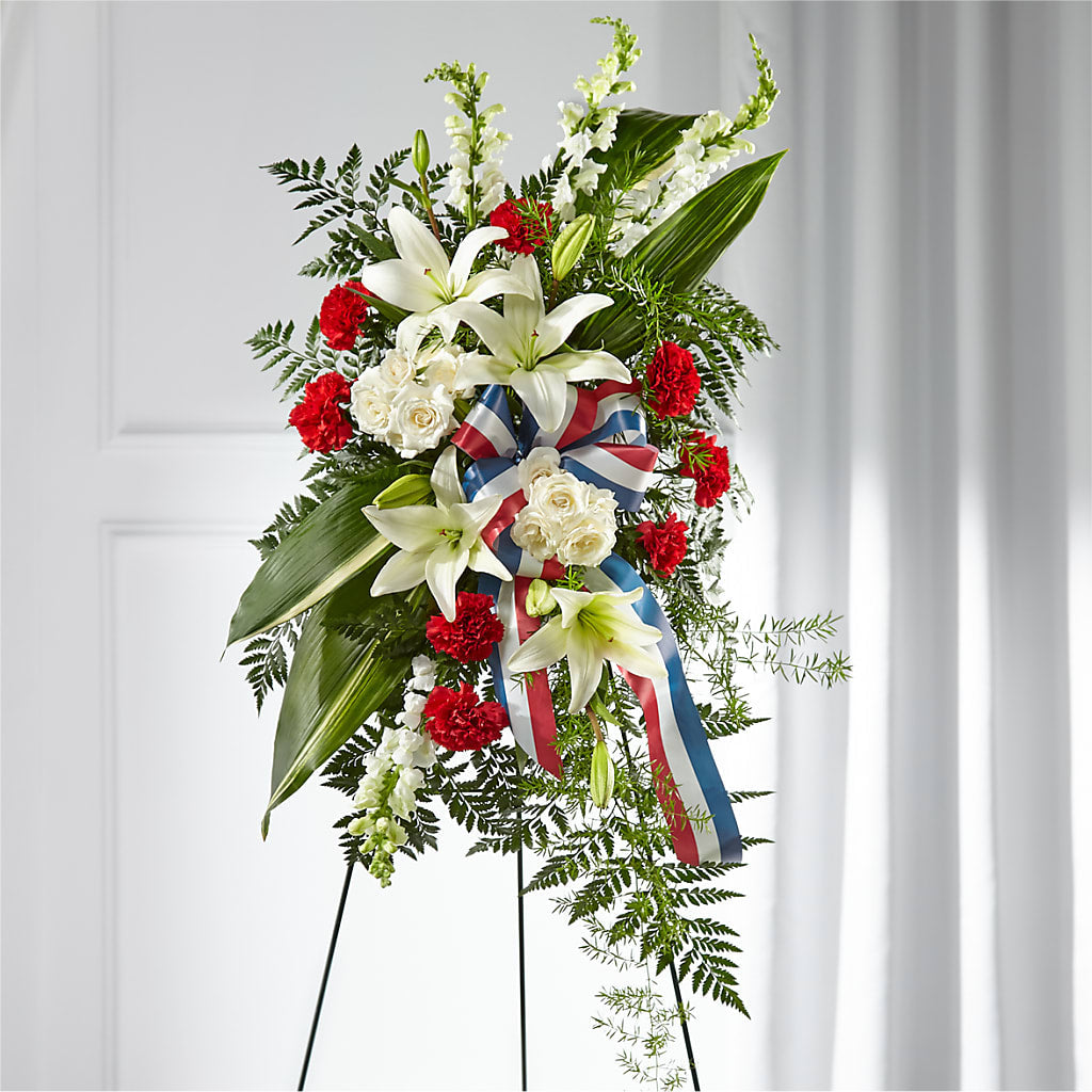Stars of Life Standing Spray – FLORAL & SILKS, Webster NY