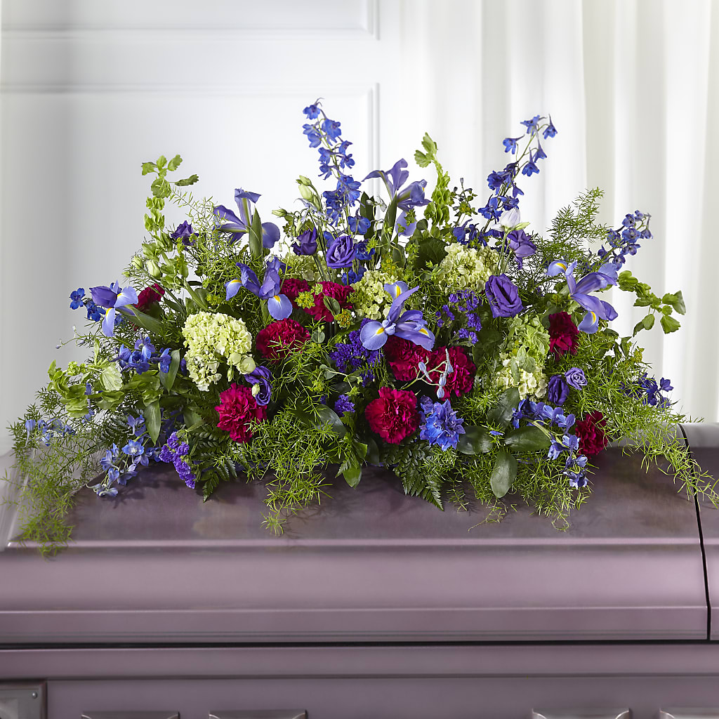 Always Treasured Casket Spray – FLORAL & SILKS, Webster NY