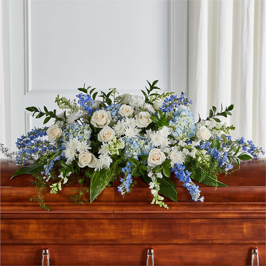 Timeless Essence Casket Spray – FLORAL & SILKS, Webster NY