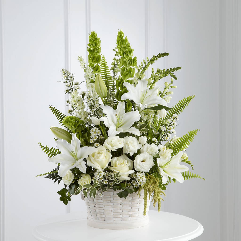 In Our Thoughts Arrangement – FLORAL & SILKS, Webster NY