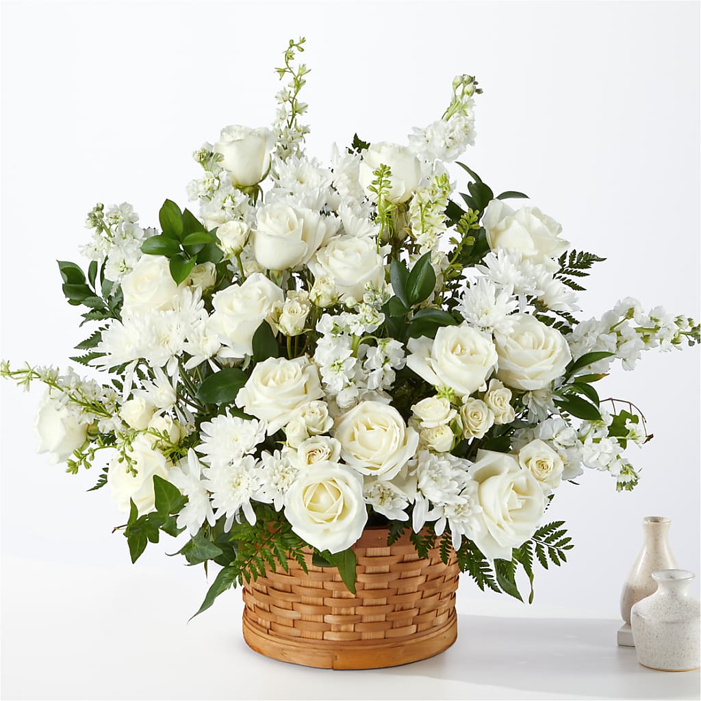 Heartfelt Condolences Arrangement – FLORAL & SILKS, Webster NY