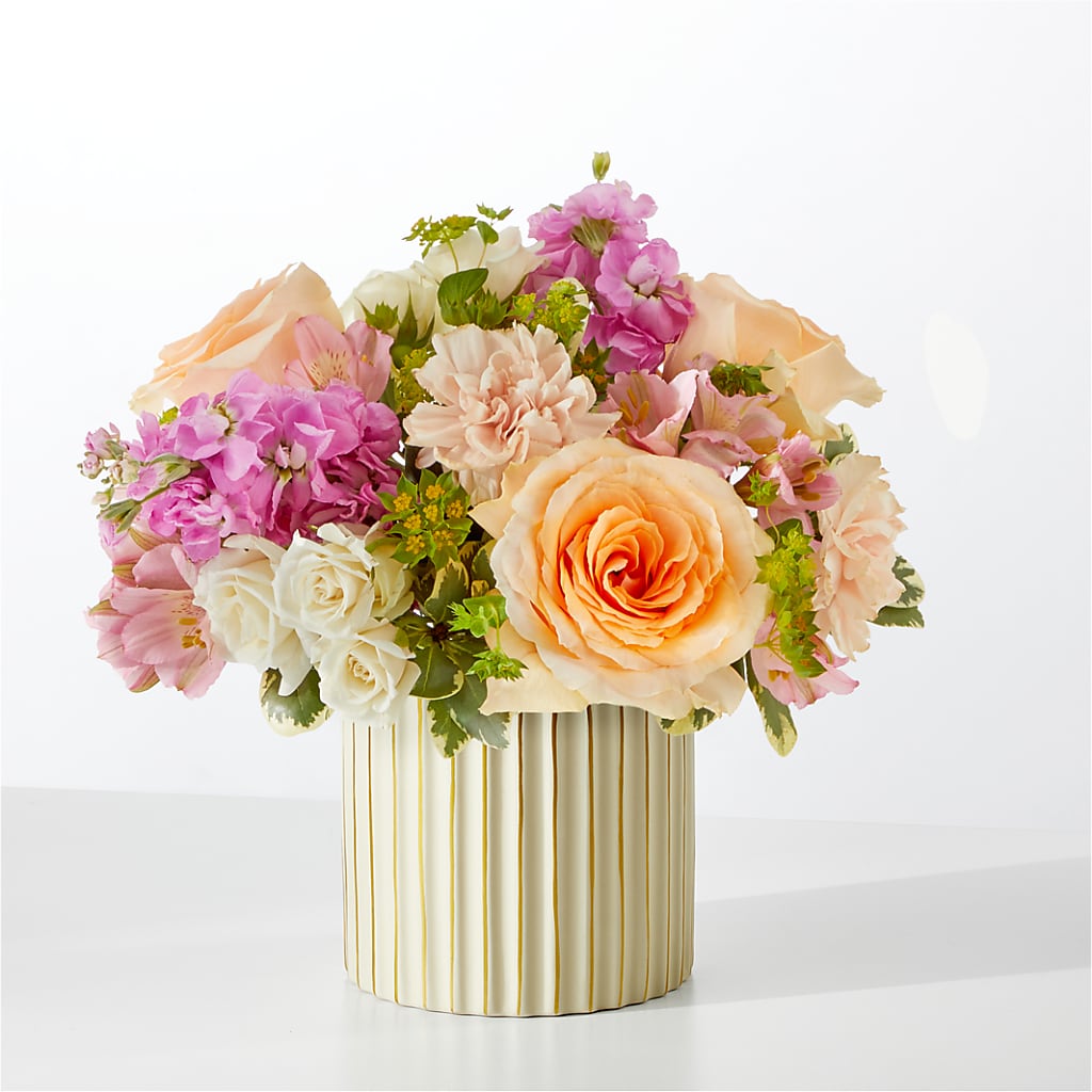 Paradise Bouquet with Ivory Vase – FLORAL & SILKS, Webster NY