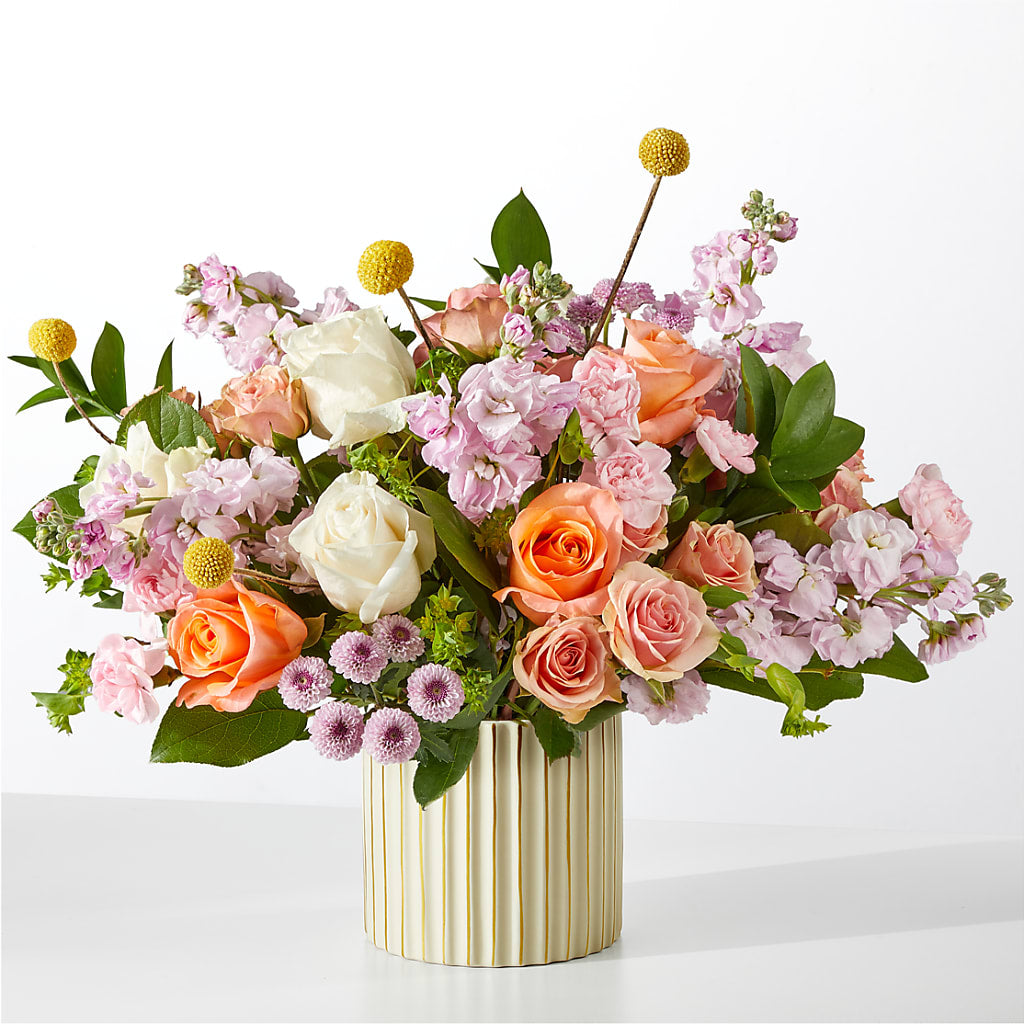 French Market Bouquet with Ivory Vase – FLORAL & SILKS, Webster NY