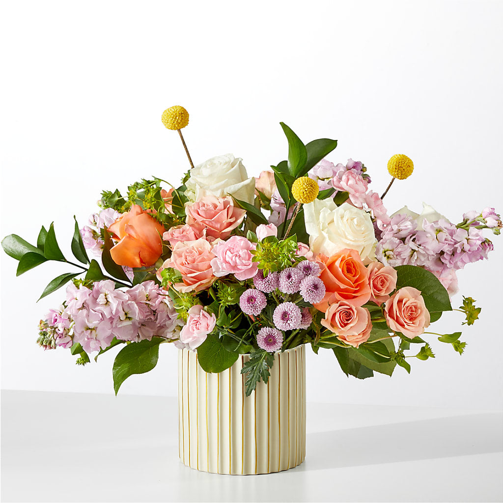 French Market Bouquet with Ivory Vase – FLORAL & SILKS, Webster NY