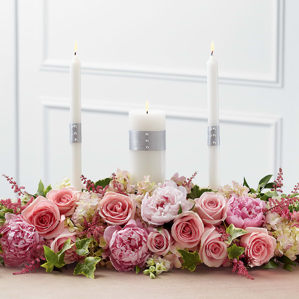 Worldwide Romance Unity Candle Arrangement – FLORAL & SILKS, Webster NY