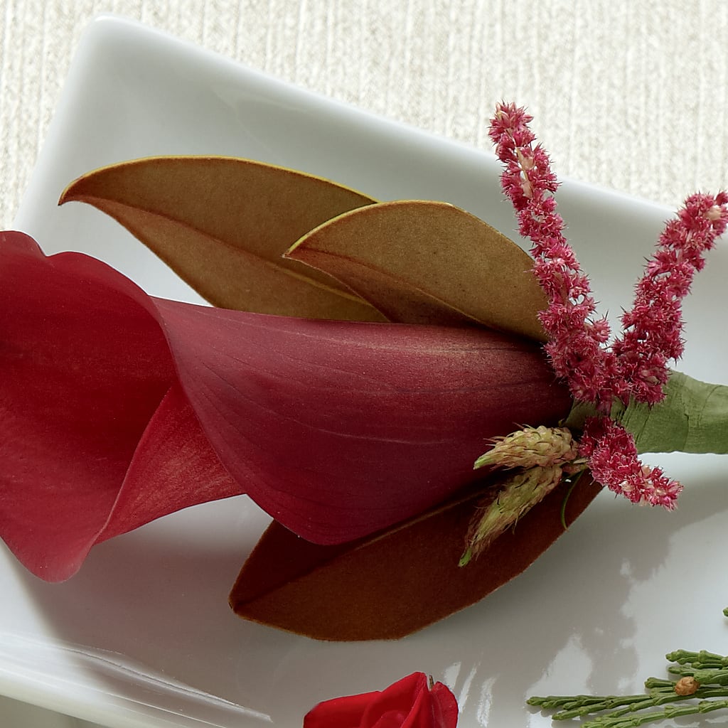 Red Calla Boutonniere – FLORAL & SILKS, Webster NY