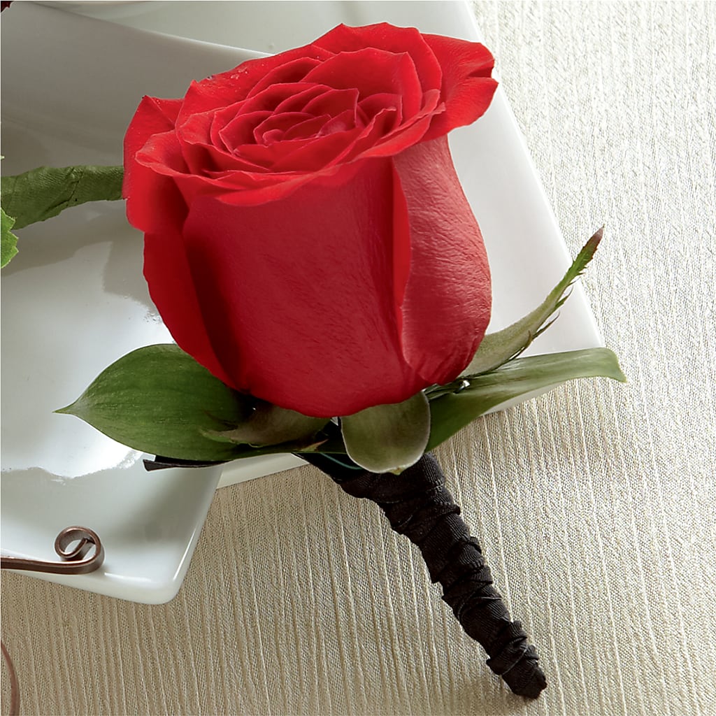 Red Rose Boutonniere – FLORAL & SILKS, Webster NY
