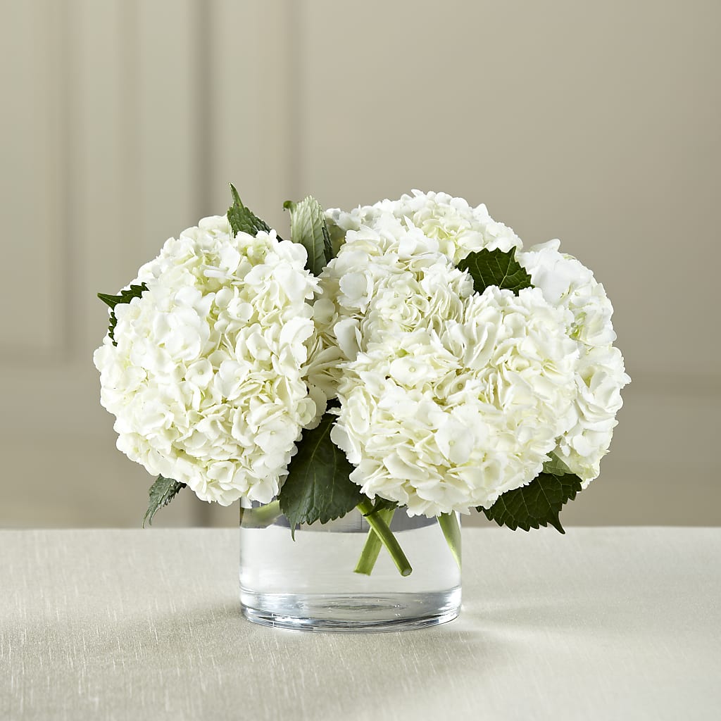 White Hydrangea Bouquet – FLORAL & SILKS, Webster NY