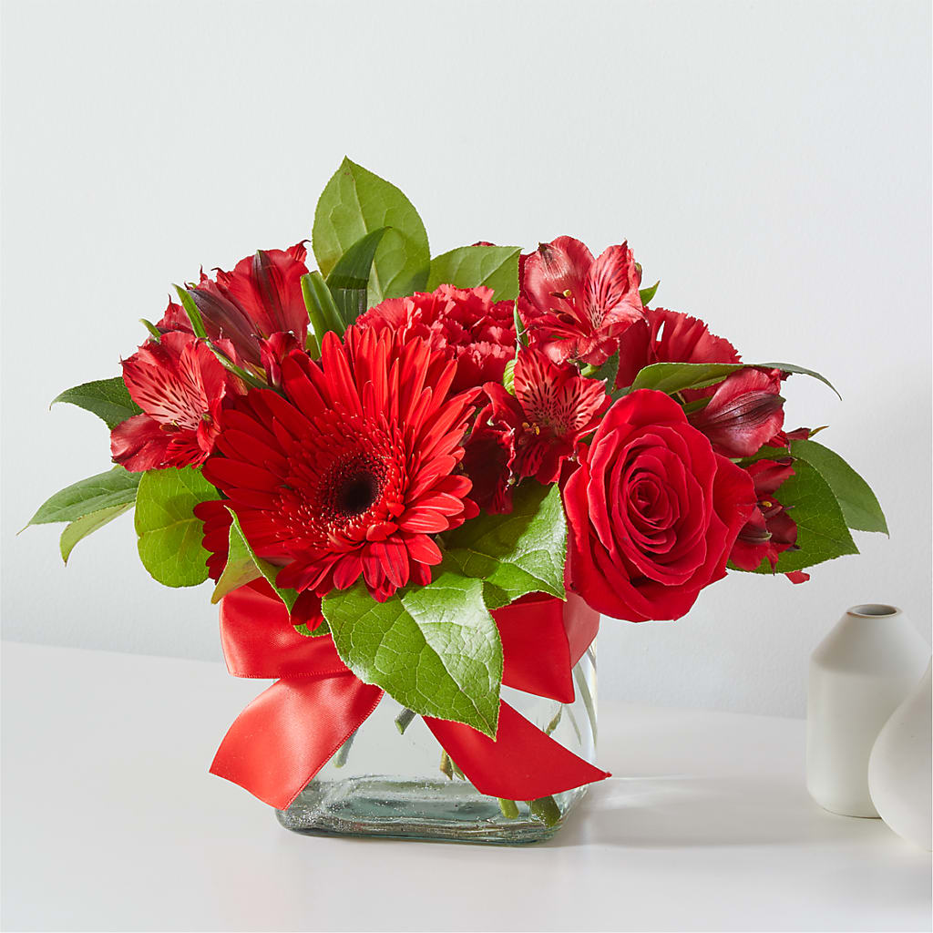Red Hot Bouquet – FLORAL & SILKS, Webster NY