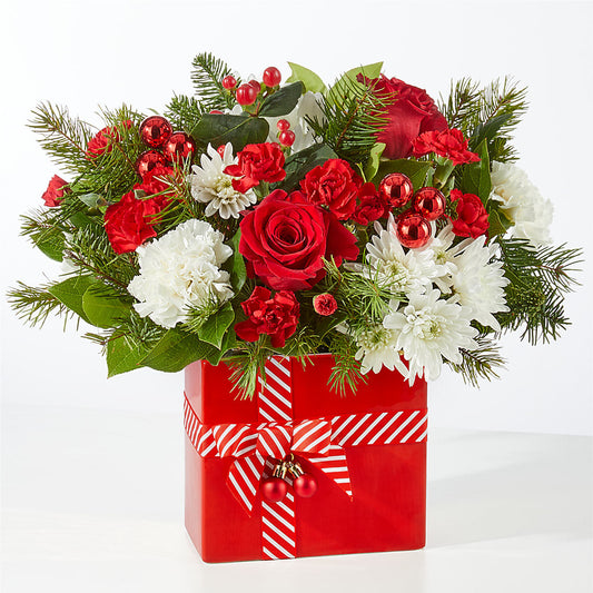 Presents Under the Tree Bouquet – FLORAL & SILKS, Webster NY