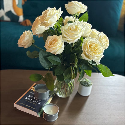 Long Stem Yellow Rose Bouquet – FLORAL & SILKS, Webster NY