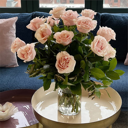 Long Stem Pink Rose Bouquet – FLORAL & SILKS, Webster NY