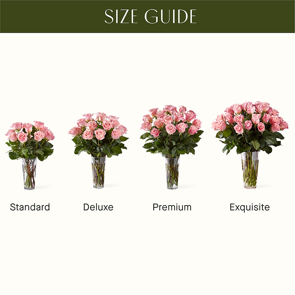 Long Stem Pink Rose Bouquet – FLORAL & SILKS, Webster NY