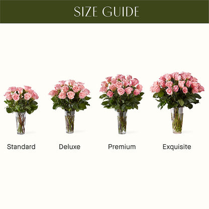 Long Stem Pink Rose Bouquet – FLORAL & SILKS, Webster NY