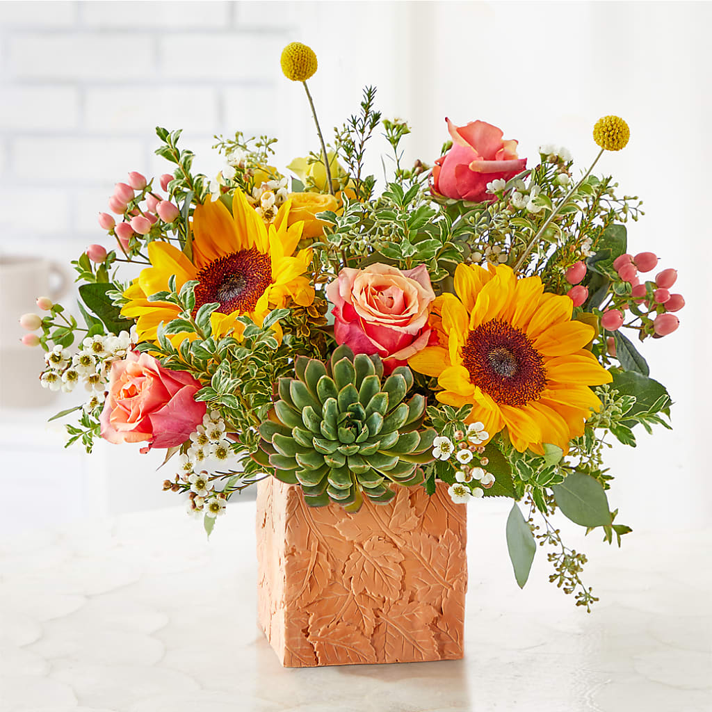 Sunflower Season Bouquet – FLORAL & SILKS, Webster NY