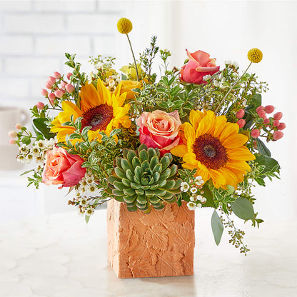Sunflower Season Bouquet – FLORAL & SILKS, Webster NY