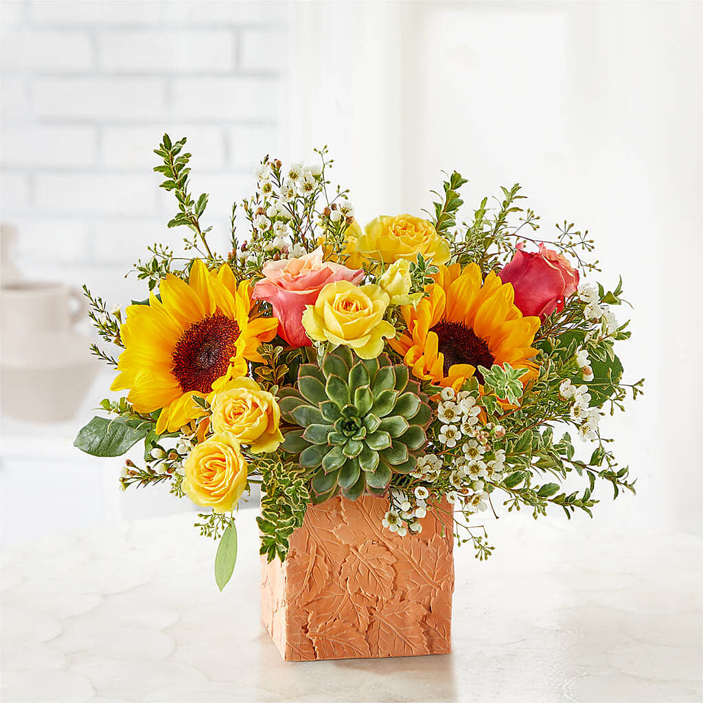 Sunflower Season Bouquet – FLORAL & SILKS, Webster NY