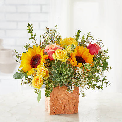 Sunflower Season Bouquet – FLORAL & SILKS, Webster NY