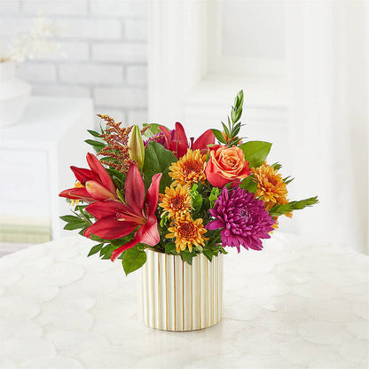 Burgundy Landscape Bouquet – FLORAL & SILKS, Webster NY