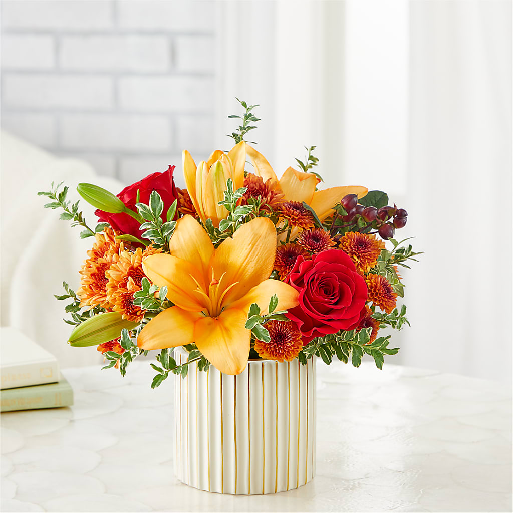 Scarlet Skies Bouquet – FLORAL & SILKS, Webster NY