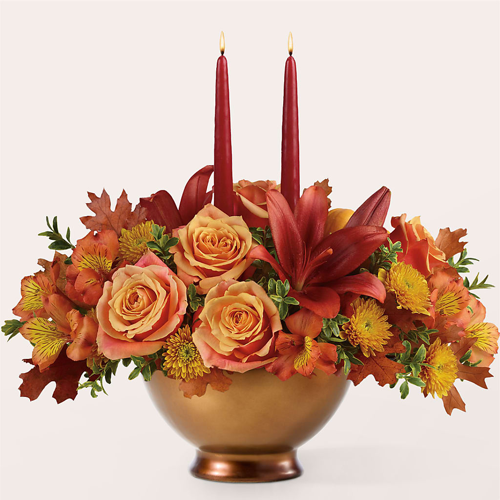 Harvest Table Centerpiece – FLORAL & SILKS, Webster NY