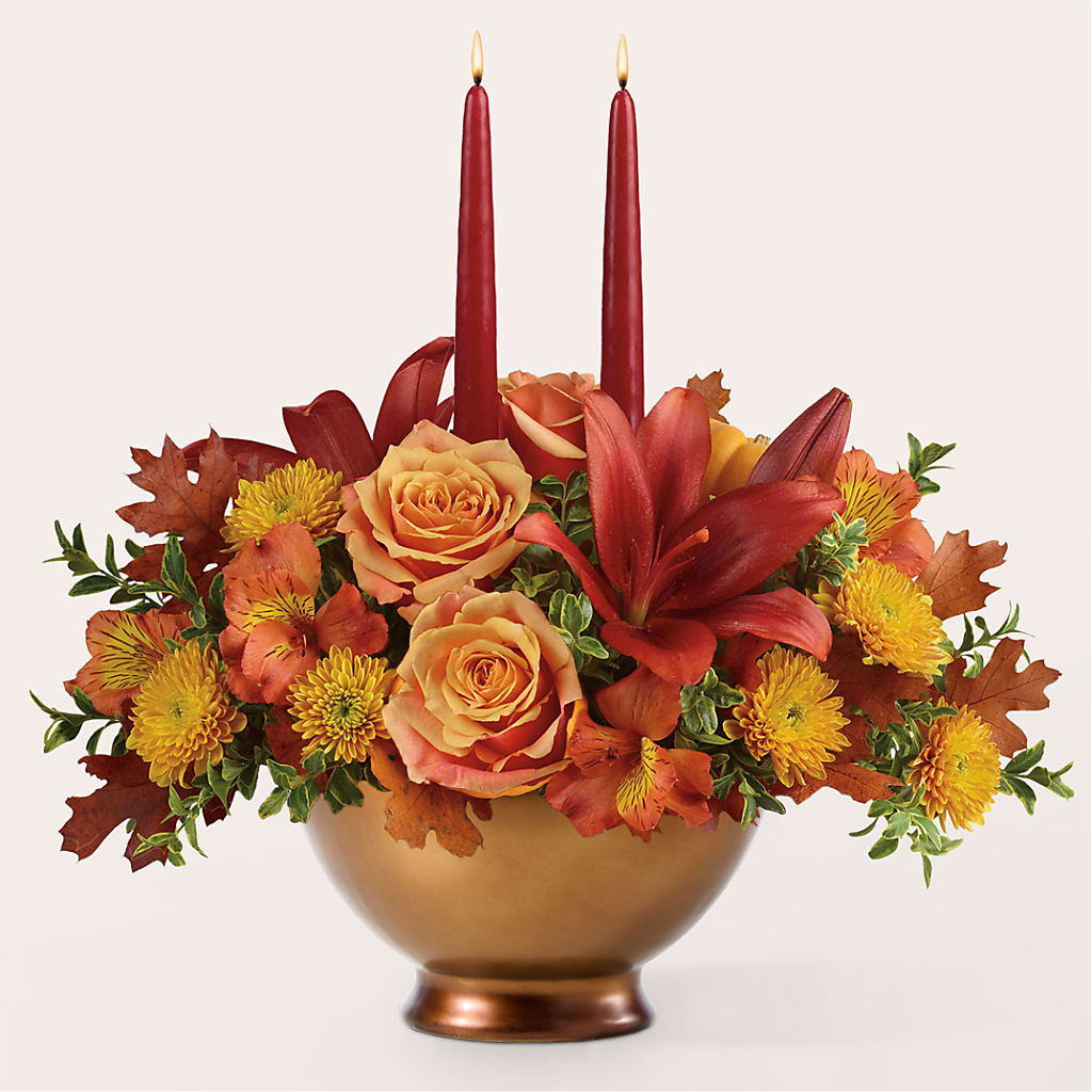 Harvest Table Centerpiece – FLORAL & SILKS, Webster NY