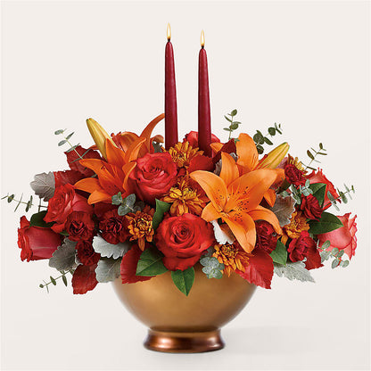 Fruits of Fall Centerpiece – FLORAL & SILKS, Webster NY
