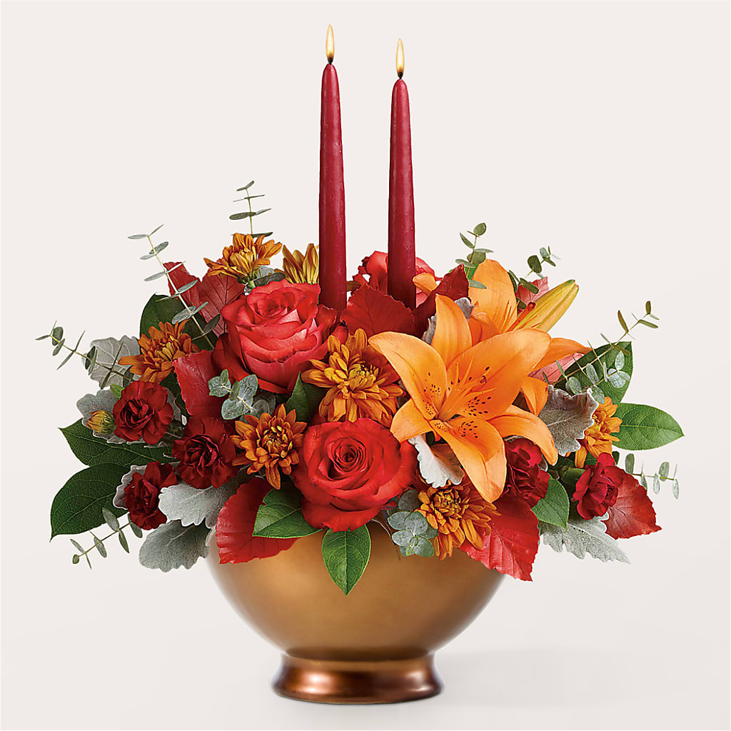 Fruits of Fall Centerpiece – FLORAL & SILKS, Webster NY