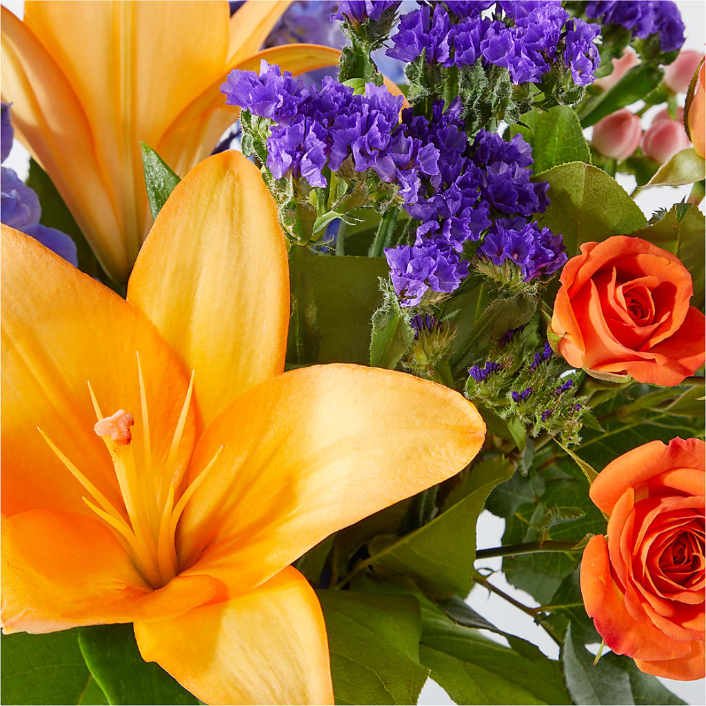 Radiant Citrus Bouquet – FLORAL & SILKS, Webster NY