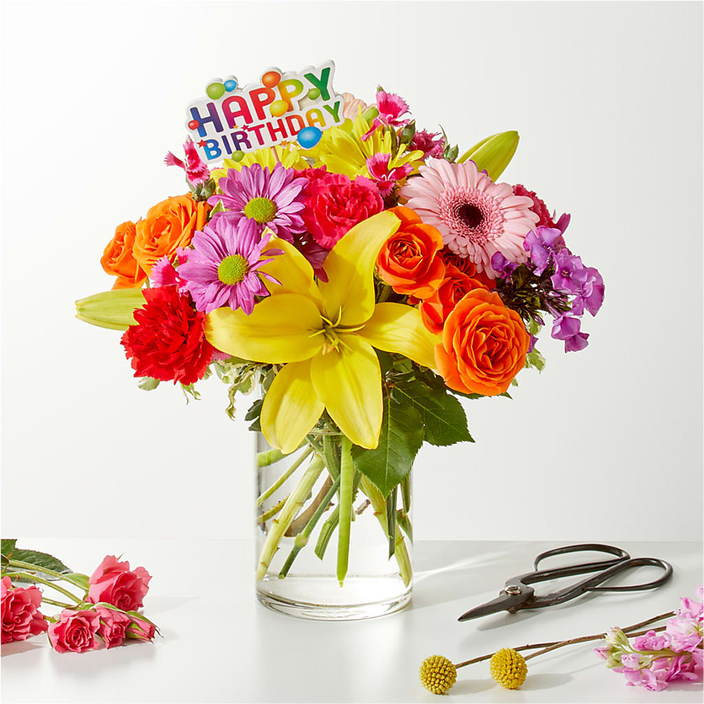 Cue the Confetti - A Florist Original – FLORAL & SILKS, Webster NY