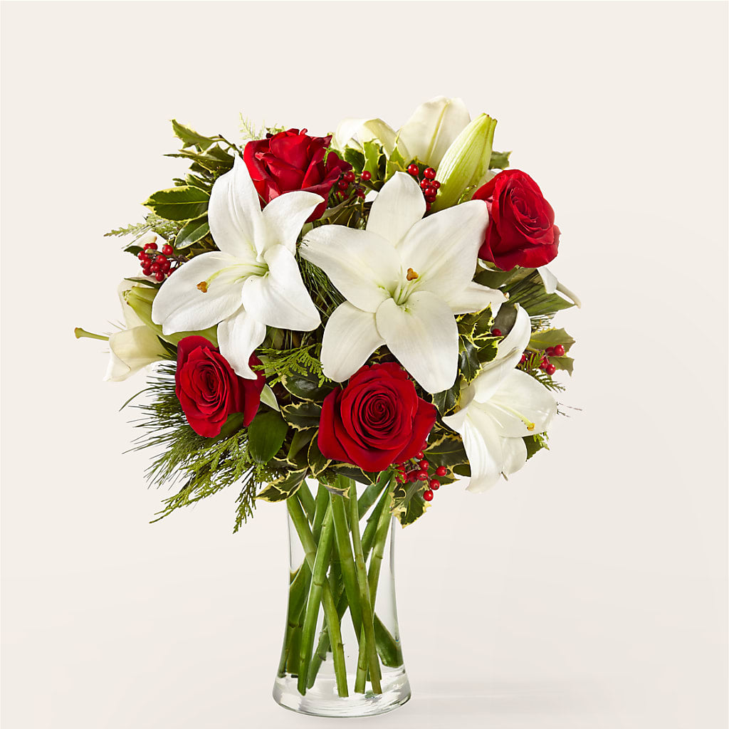 Sparkling Snowflakes Bouquet – FLORAL & SILKS, Webster NY