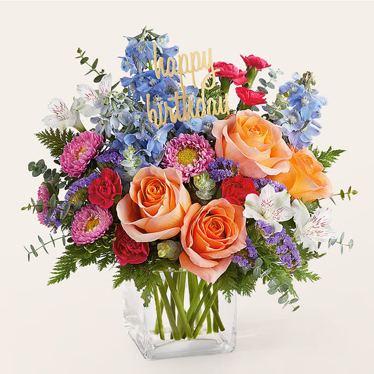 Birthday Bash Bouquet – FLORAL & SILKS, Webster NY