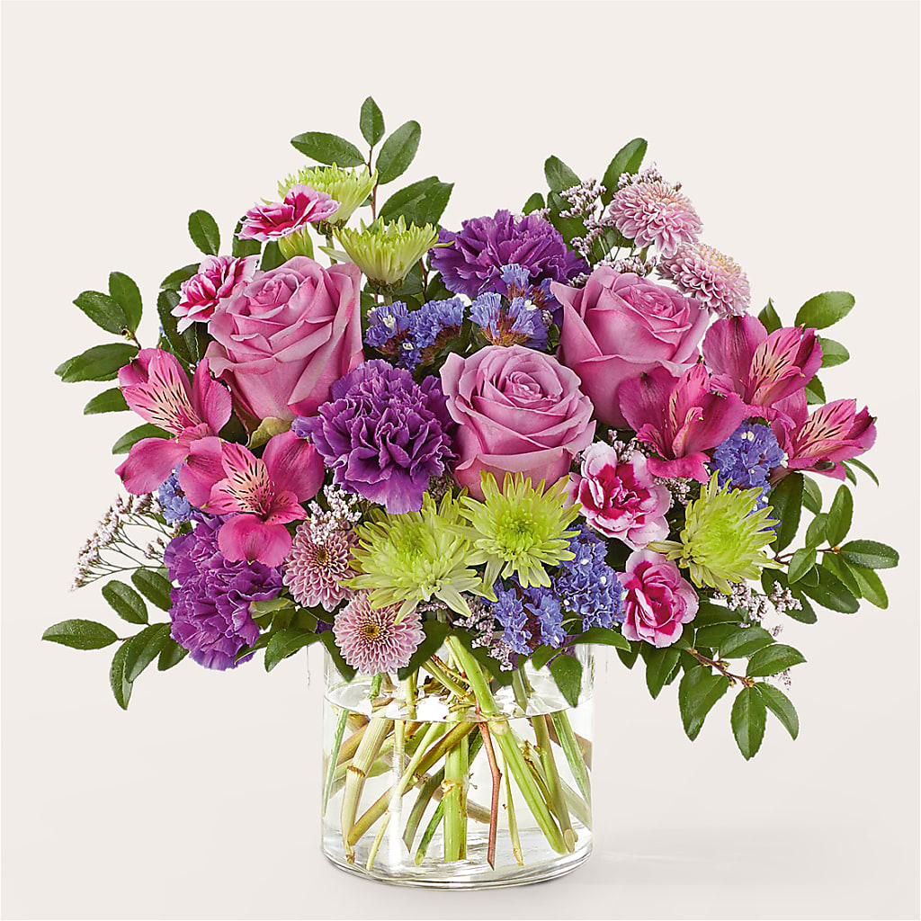 Glass Half Full Bouquet – FLORAL & SILKS, Webster NY