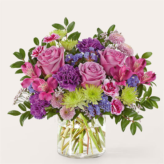 Glass Half Full Bouquet – FLORAL & SILKS, Webster NY