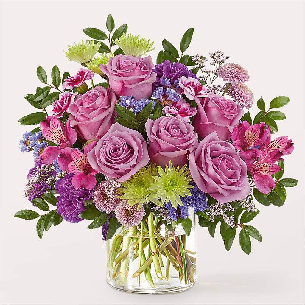 Glass Half Full Bouquet – FLORAL & SILKS, Webster NY