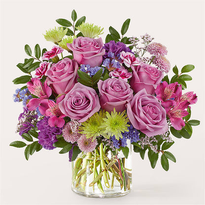 Glass Half Full Bouquet – FLORAL & SILKS, Webster NY