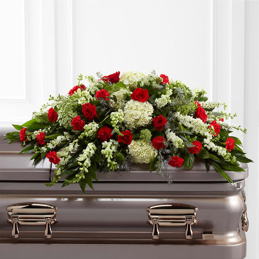 Sincerity Casket Spray – FLORAL & SILKS, Webster NY
